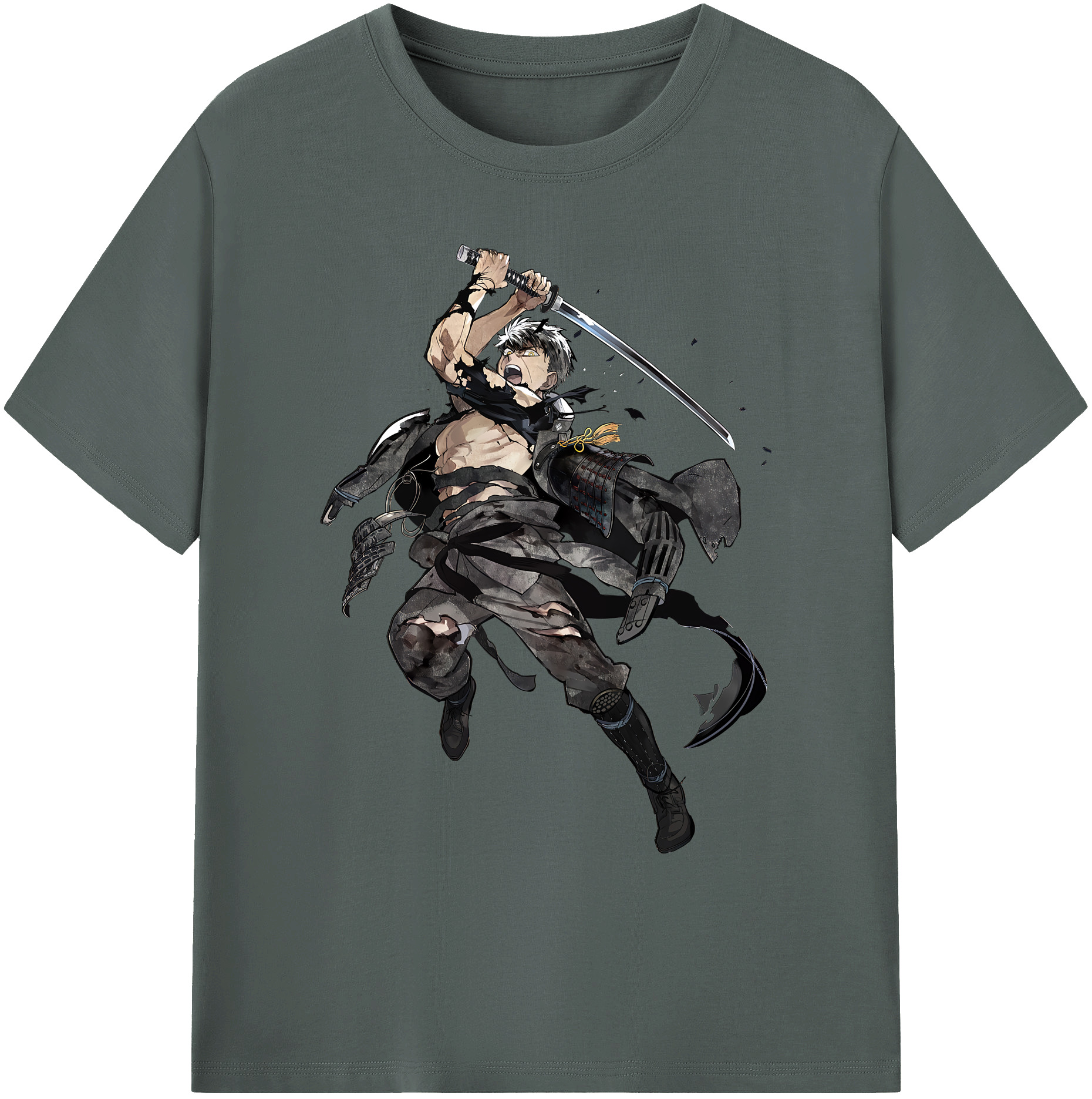 （画像用） 刀剣乱舞 Touken Ranbu 綿100％ メンズ半袖Tシャツ｜肌触りやわらか＆通気性